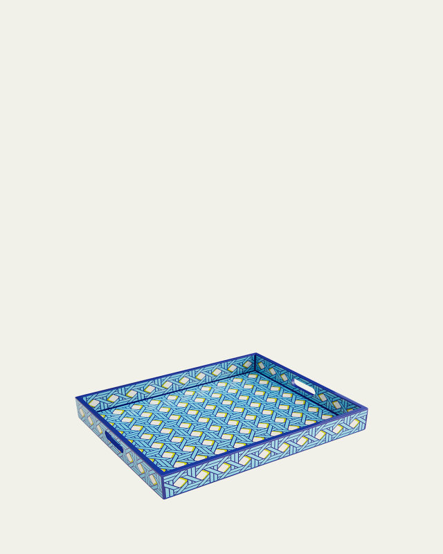 Basketweave Lacquer Tray